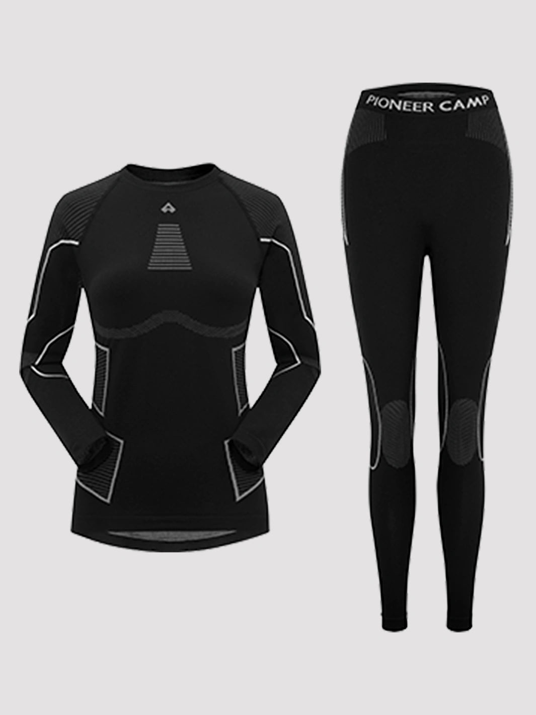 Women's Seamless Bamboo Charcoal Thermal Base Layer Set