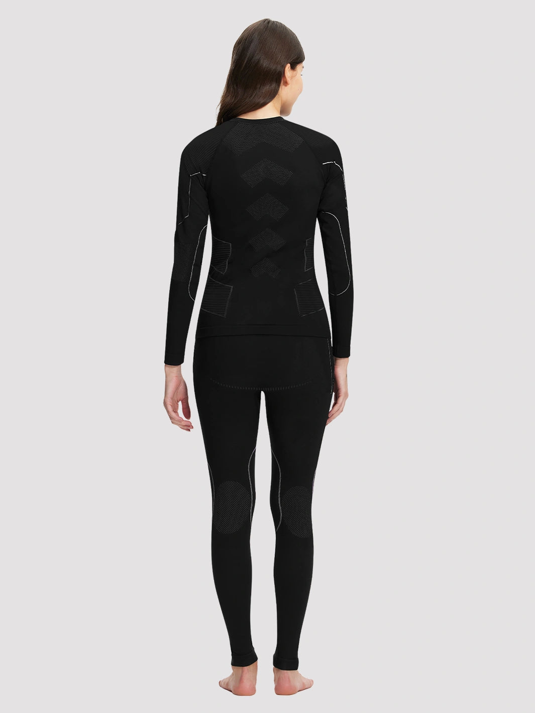 Women's Seamless Bamboo Charcoal Thermal Base Layer Set