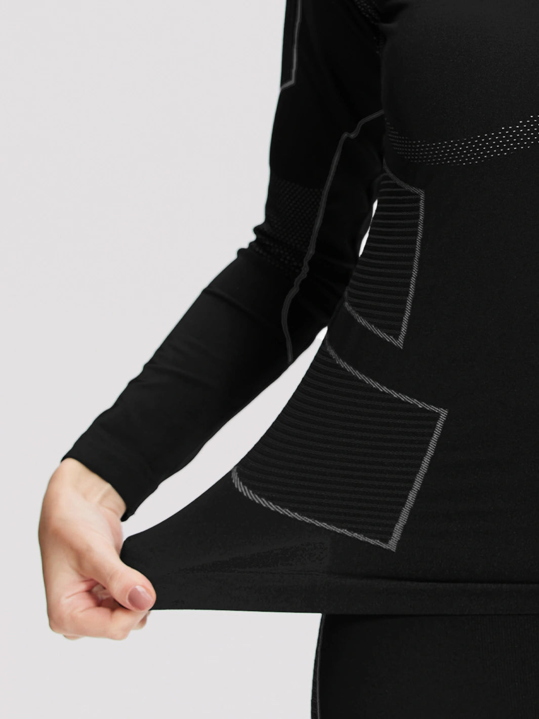 Women's Seamless Bamboo Charcoal Thermal Base Layer Set