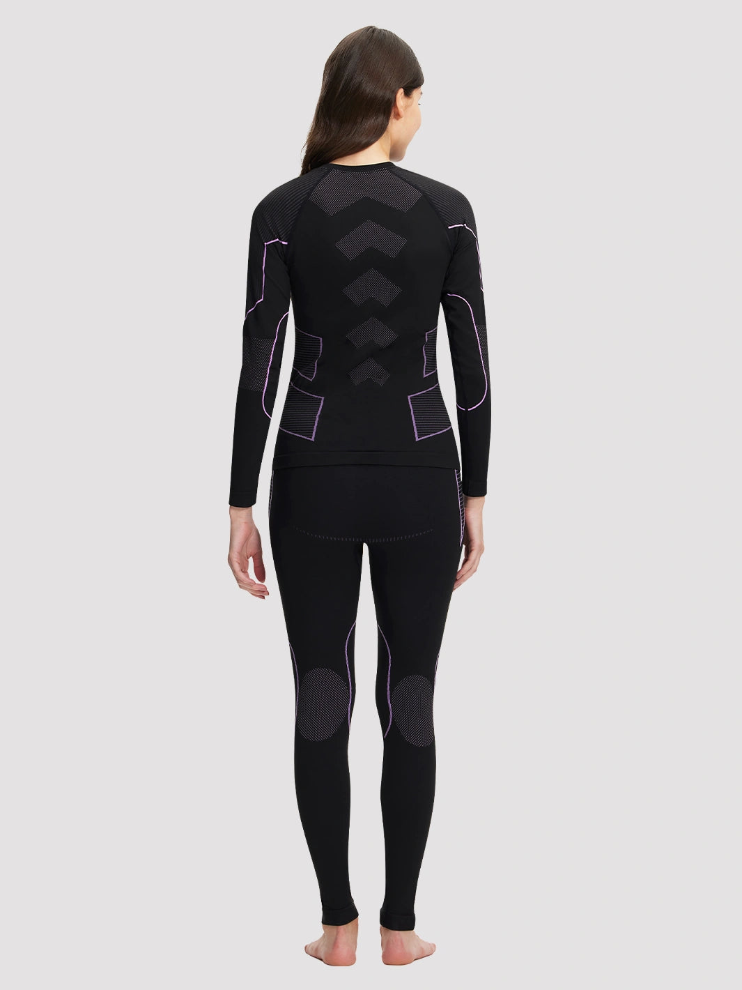 Women's Seamless Bamboo Charcoal Thermal Base Layer Set