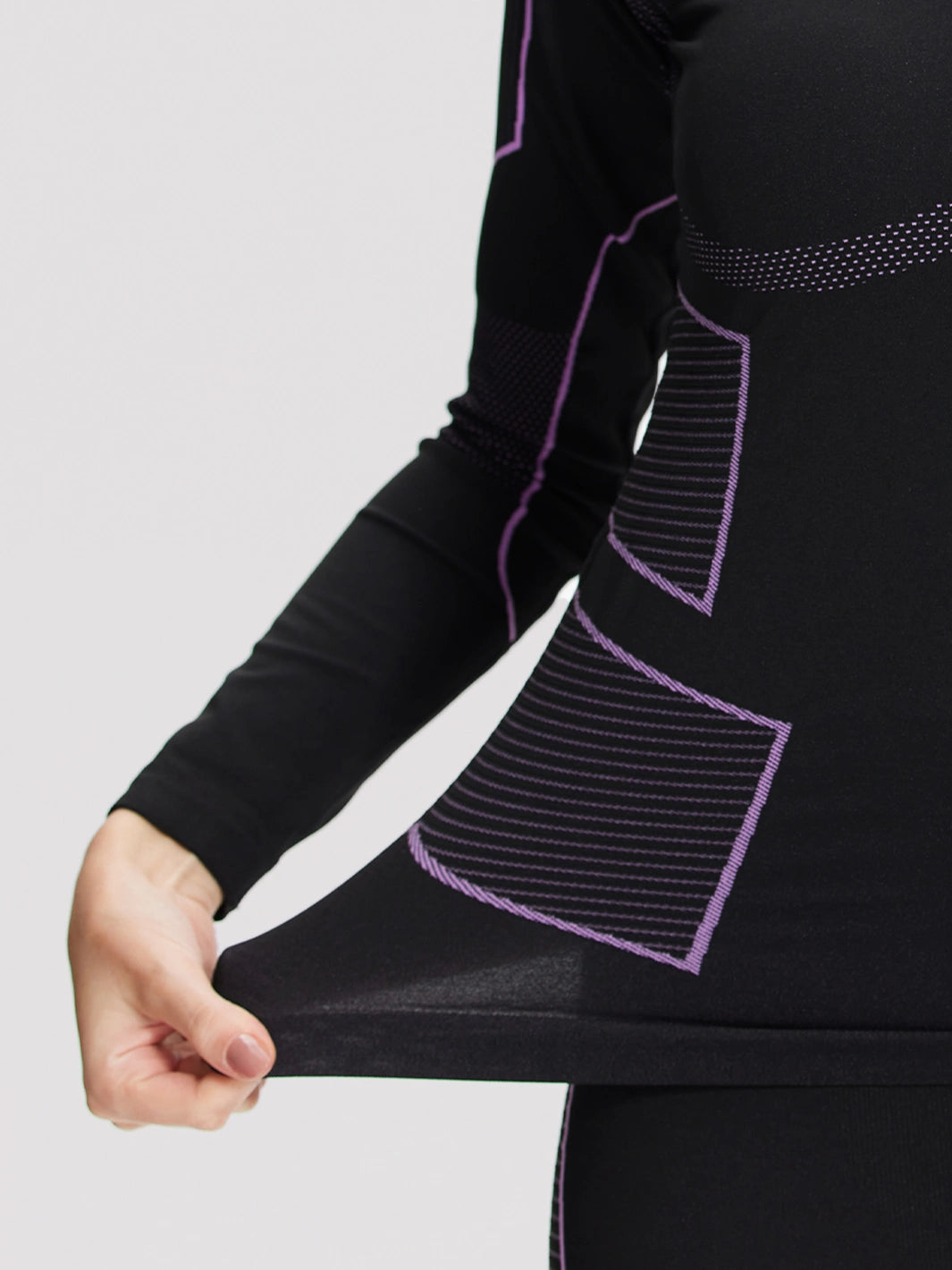 Women's Seamless Bamboo Charcoal Thermal Base Layer Set