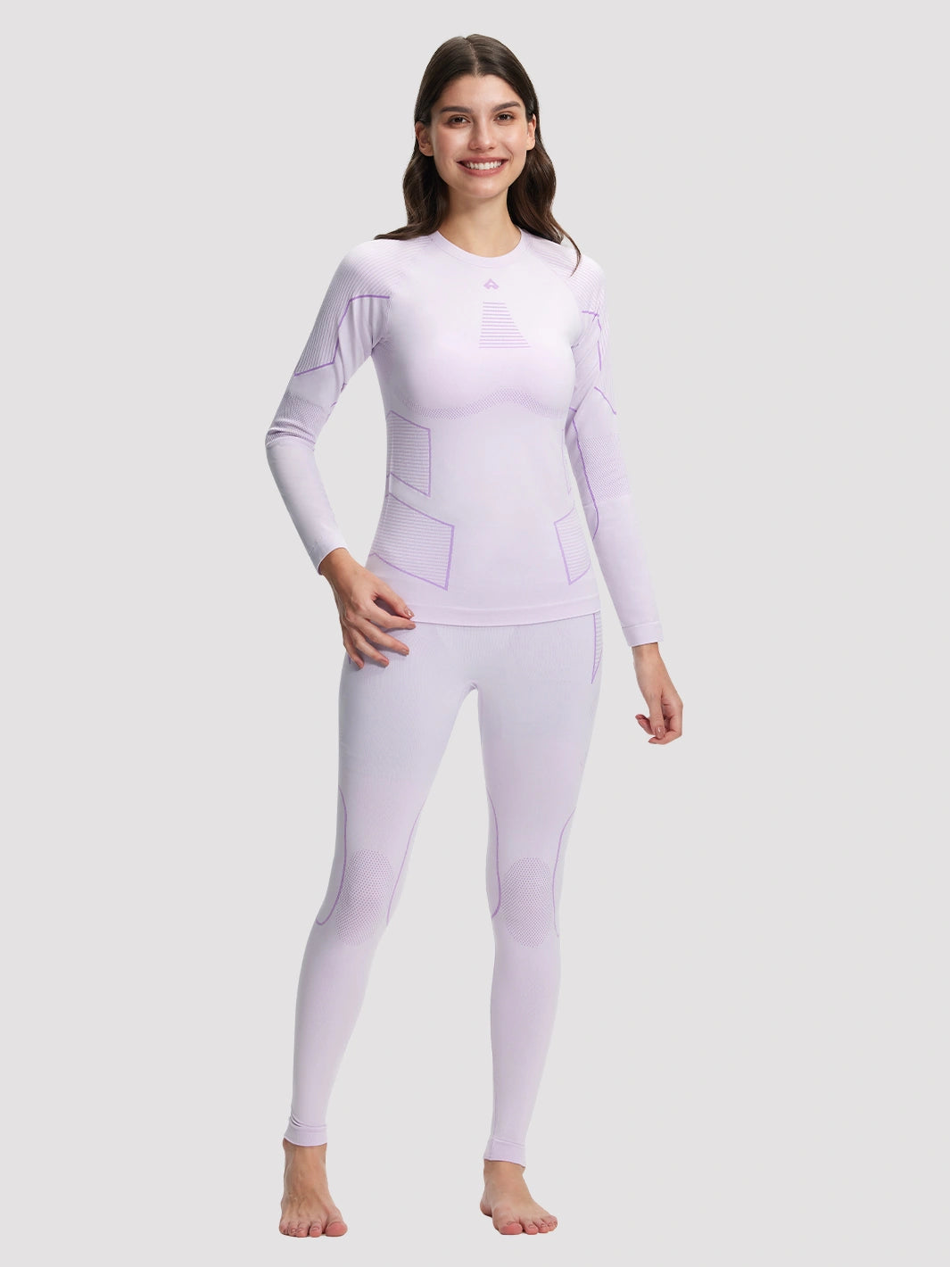 Women's Seamless Bamboo Charcoal Thermal Base Layer Set