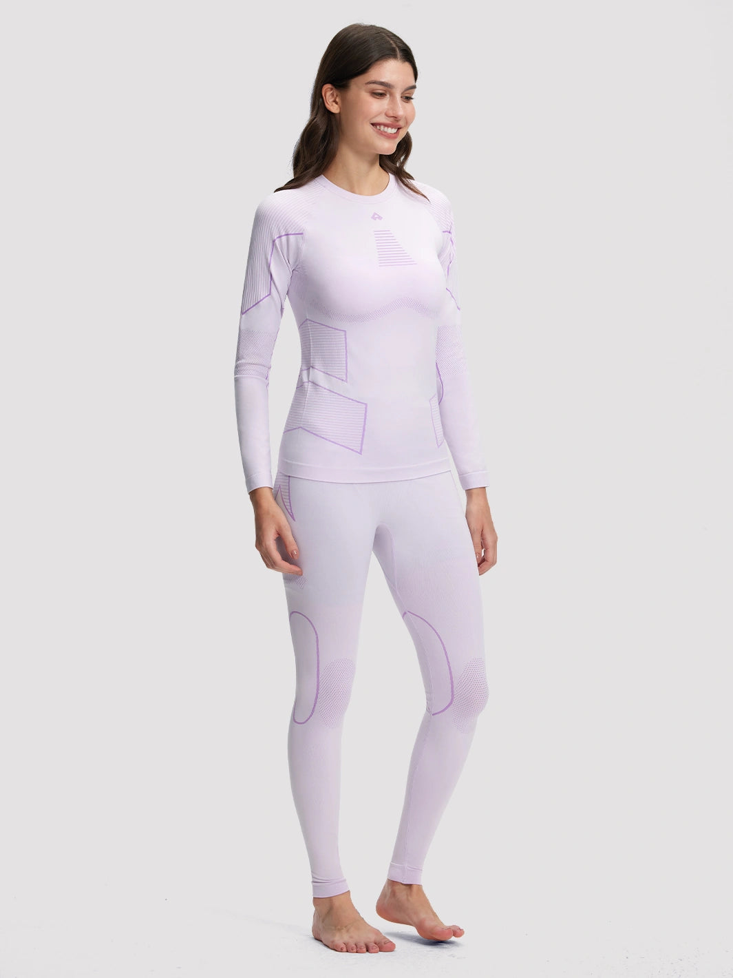 Women's Seamless Bamboo Charcoal Thermal Base Layer Set