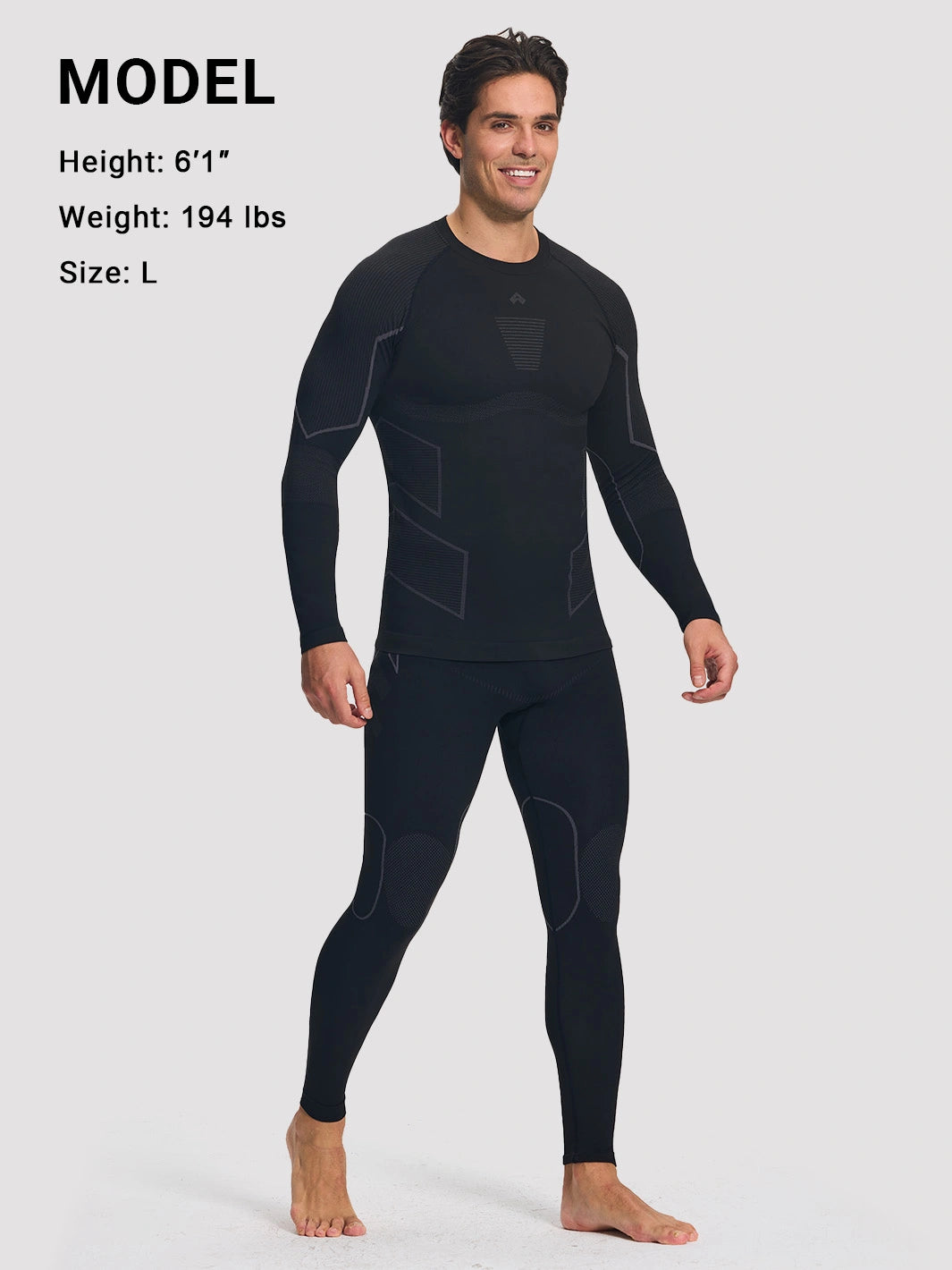 Men's Seamless Compression Thermal Base Layer Set