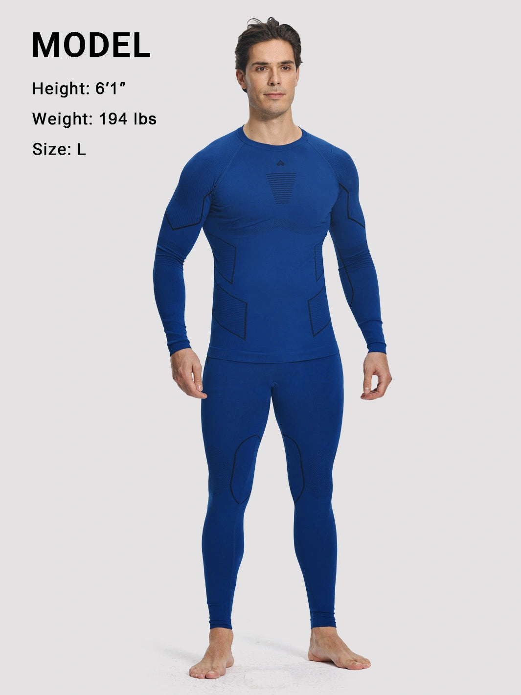 Men's Seamless Compression Thermal Base Layer Set
