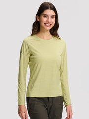 Women's Ultralight Quick-Dry Long Sleeve Athletic Tee PIONEER CAMP