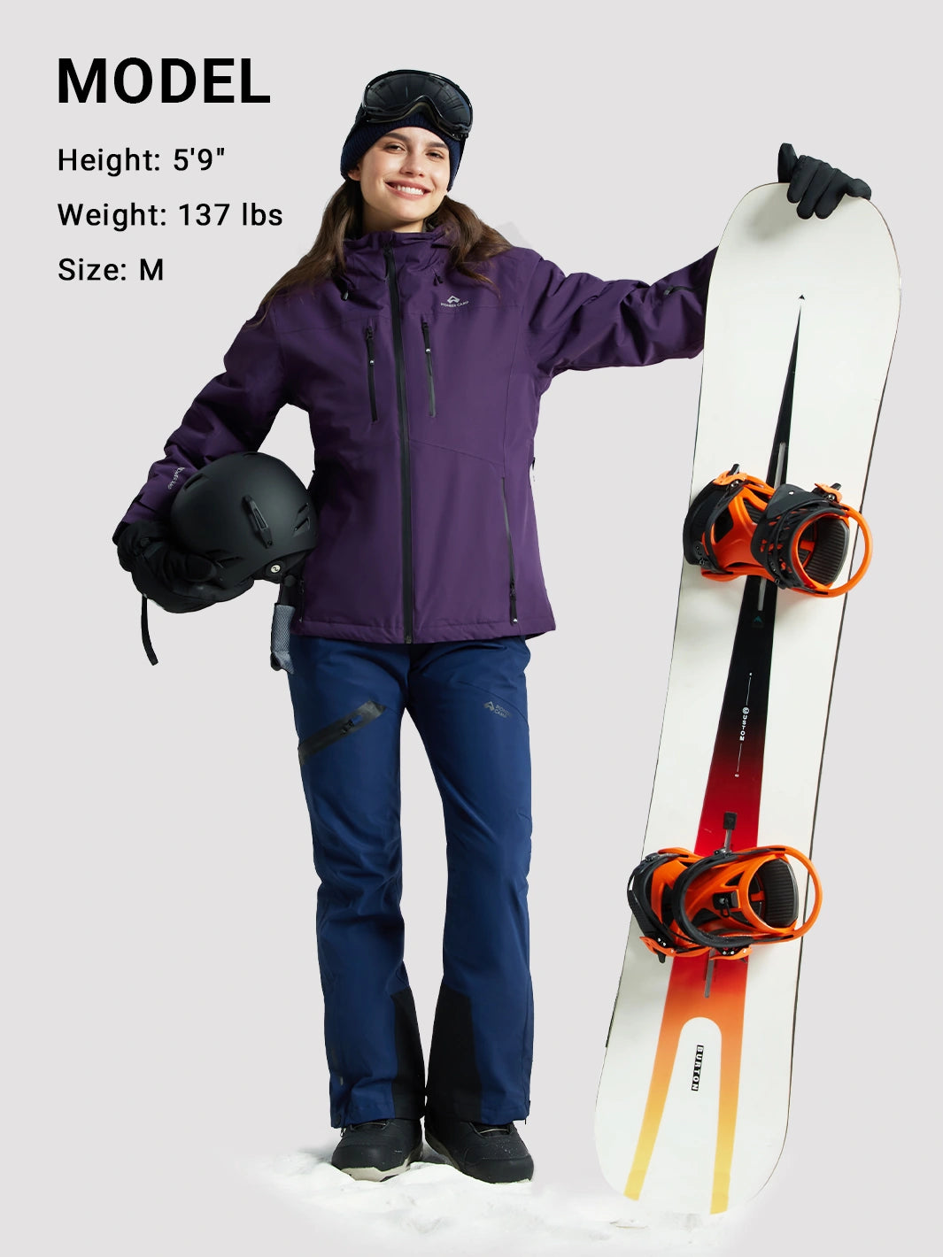 Women's Waterproof Insulated Ski Jacket