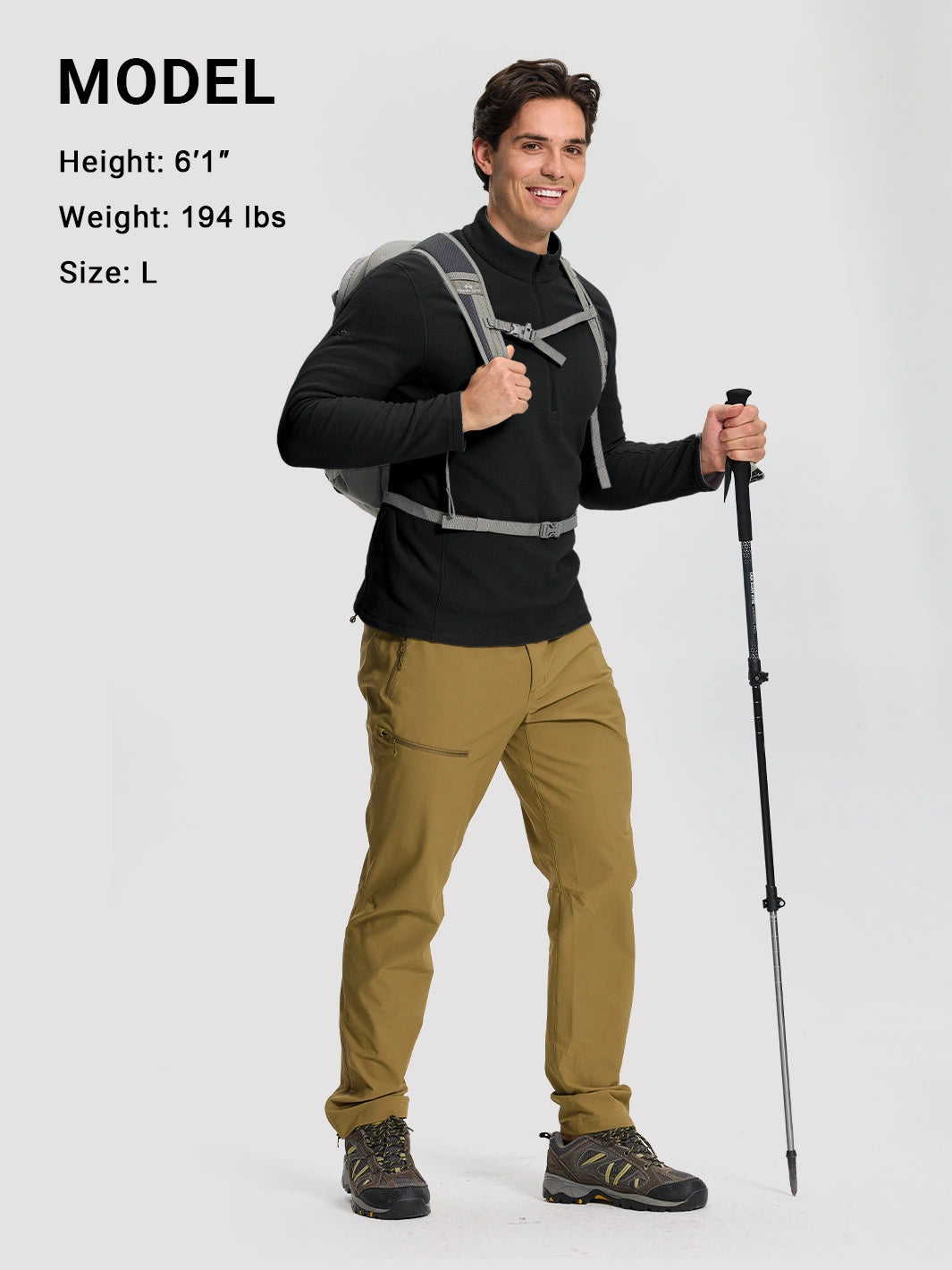 Men's Polartec® Micro Fleece Jacket with Back Ventilation