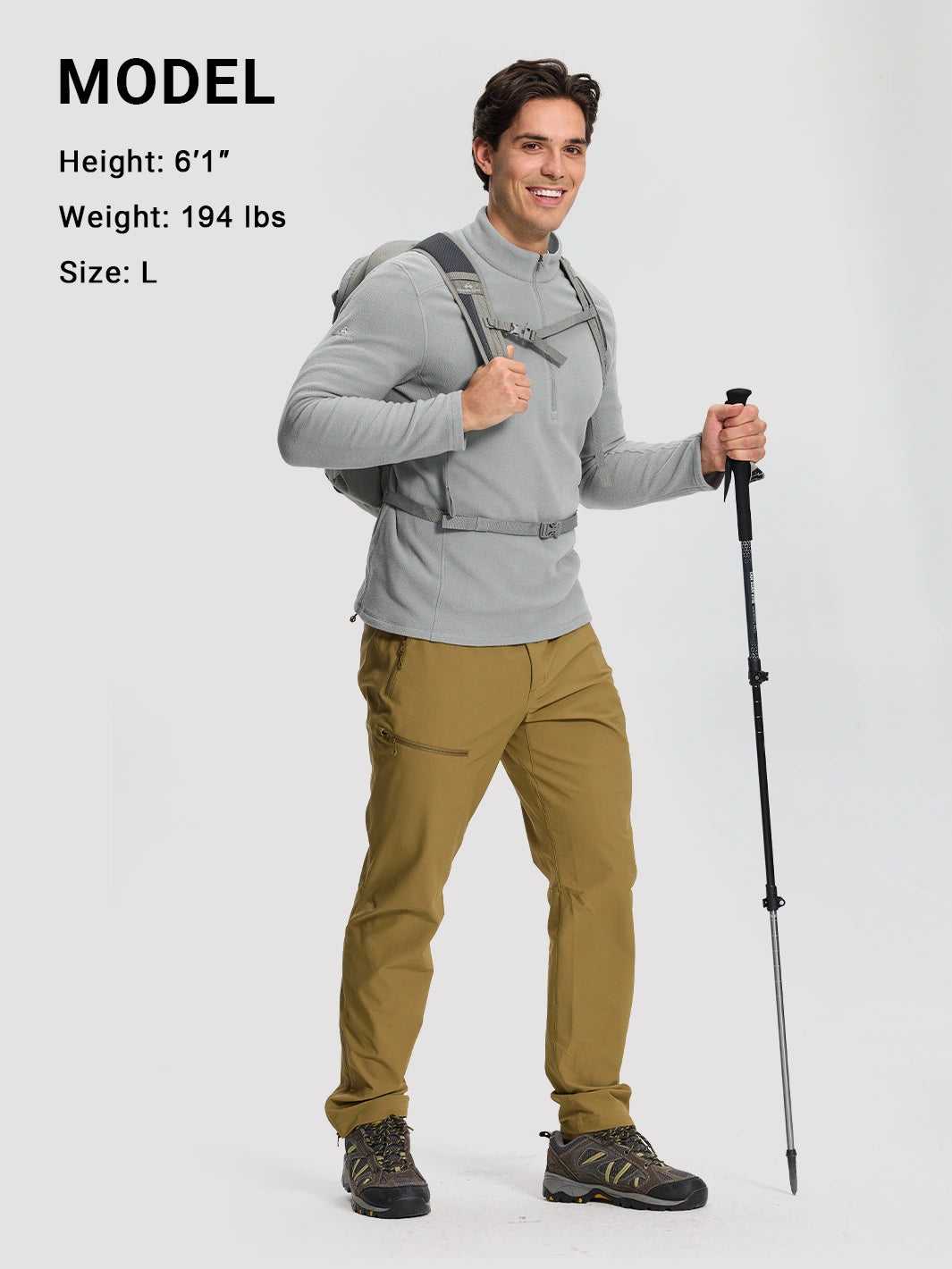 Men's Polartec® Micro Fleece Jacket with Back Ventilation