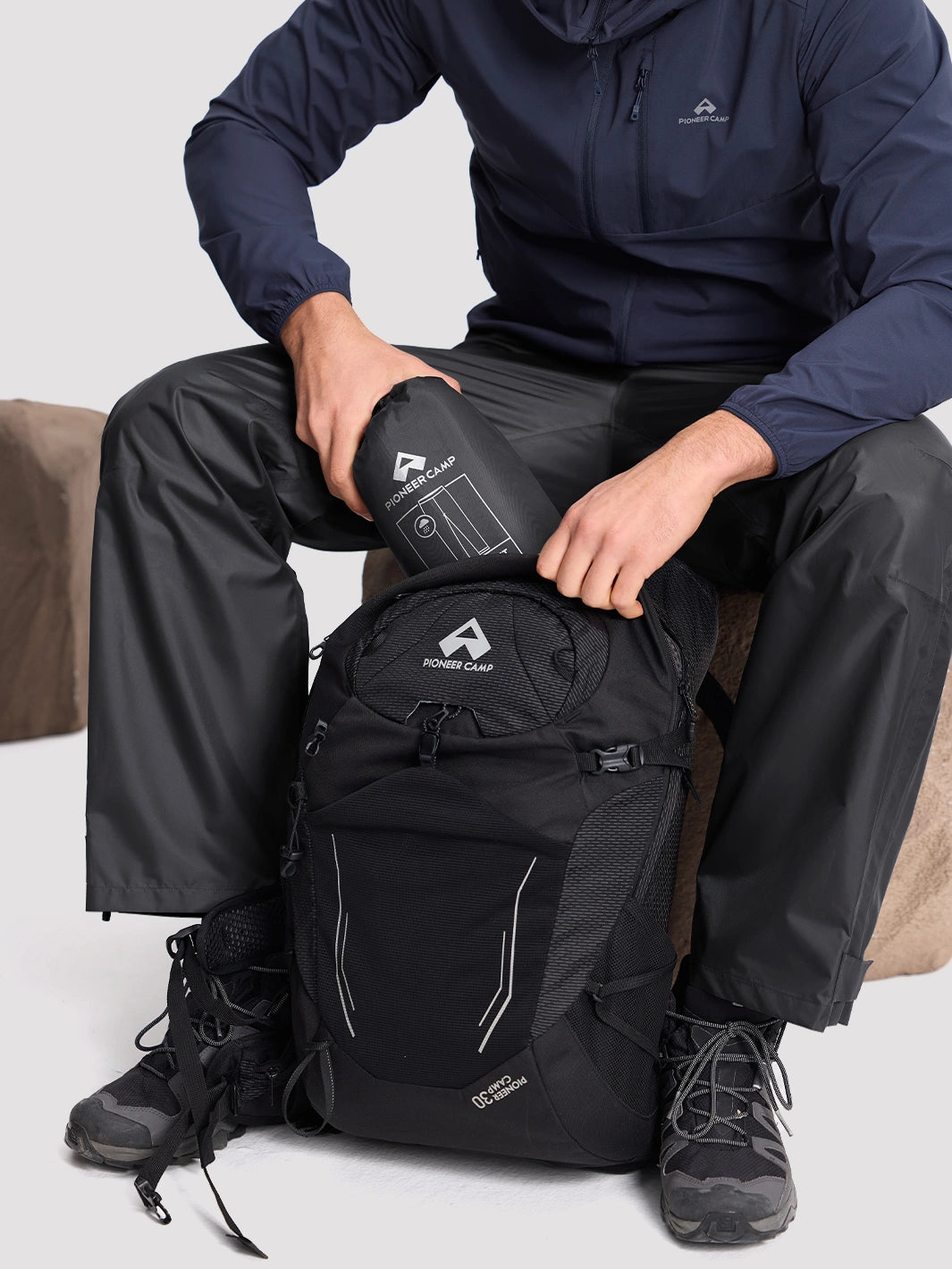 Men's Waterproof Packable Rain Pants