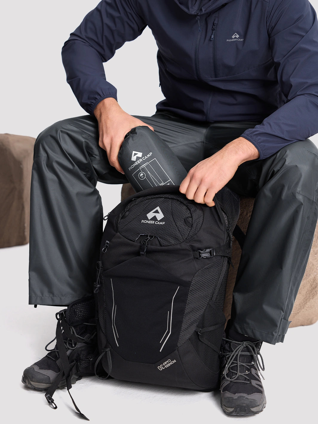 Men's Waterproof Packable Rain Pants