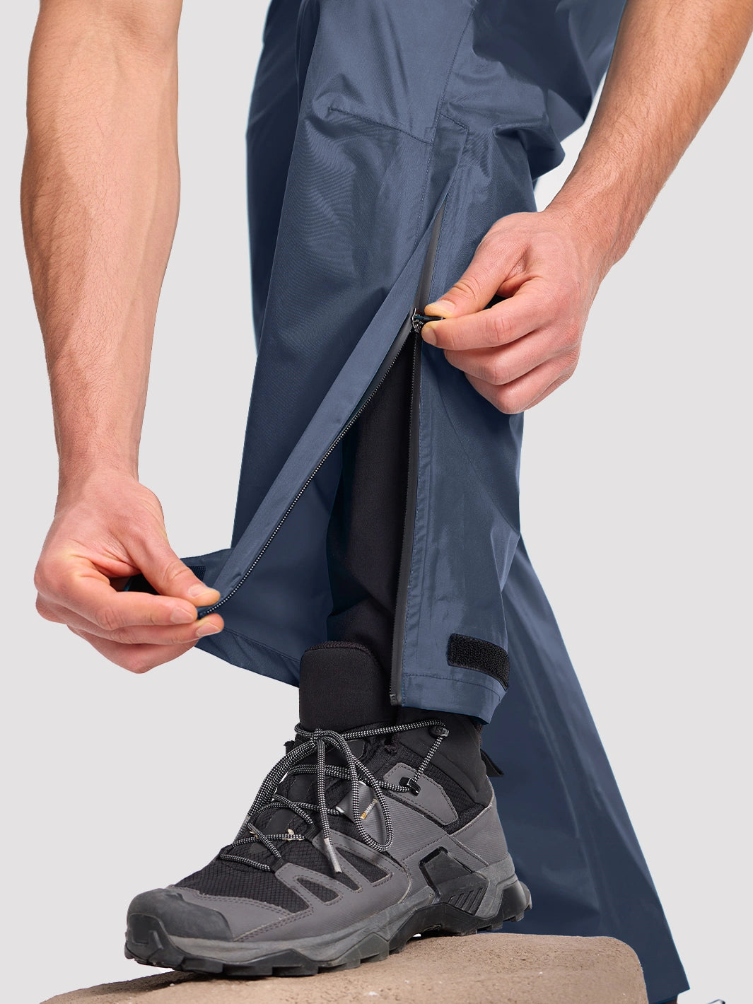 Men's Waterproof Packable Rain Pants PIONEER CAMP