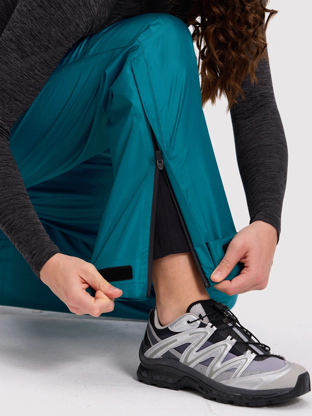 Pantalones Impermeables Plegables de Lluvia para Mujer