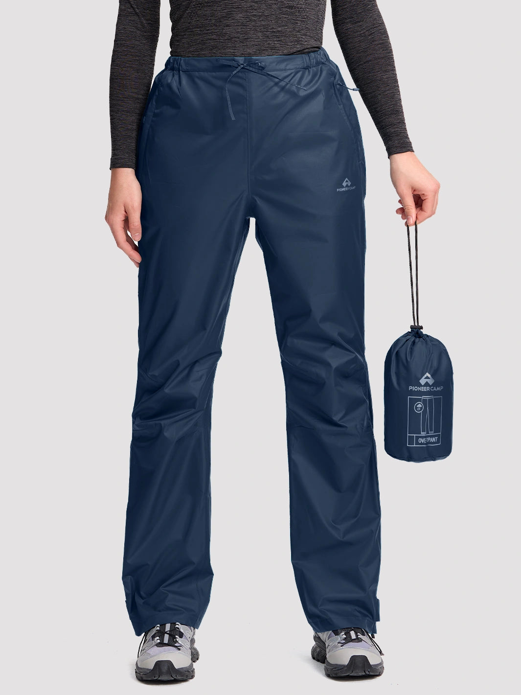 Women's Waterproof Packable Rain Pants PIONEER CAMP