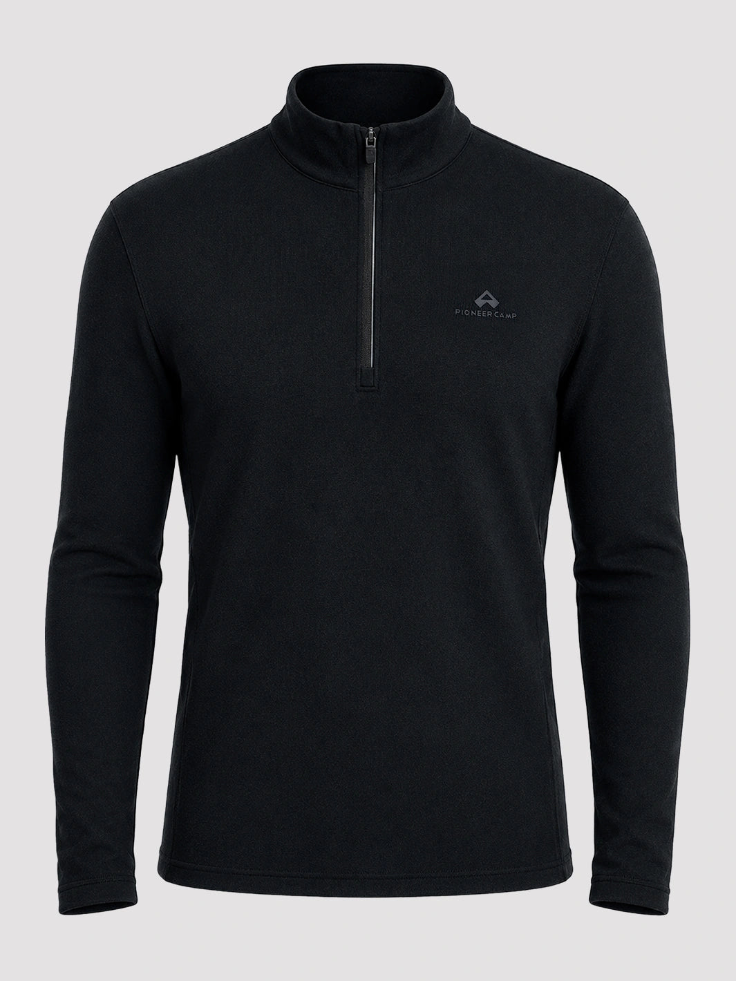 Men's 250 GSM Merino Wool Half-Zip Mock Neck Top PIONEER CAMP