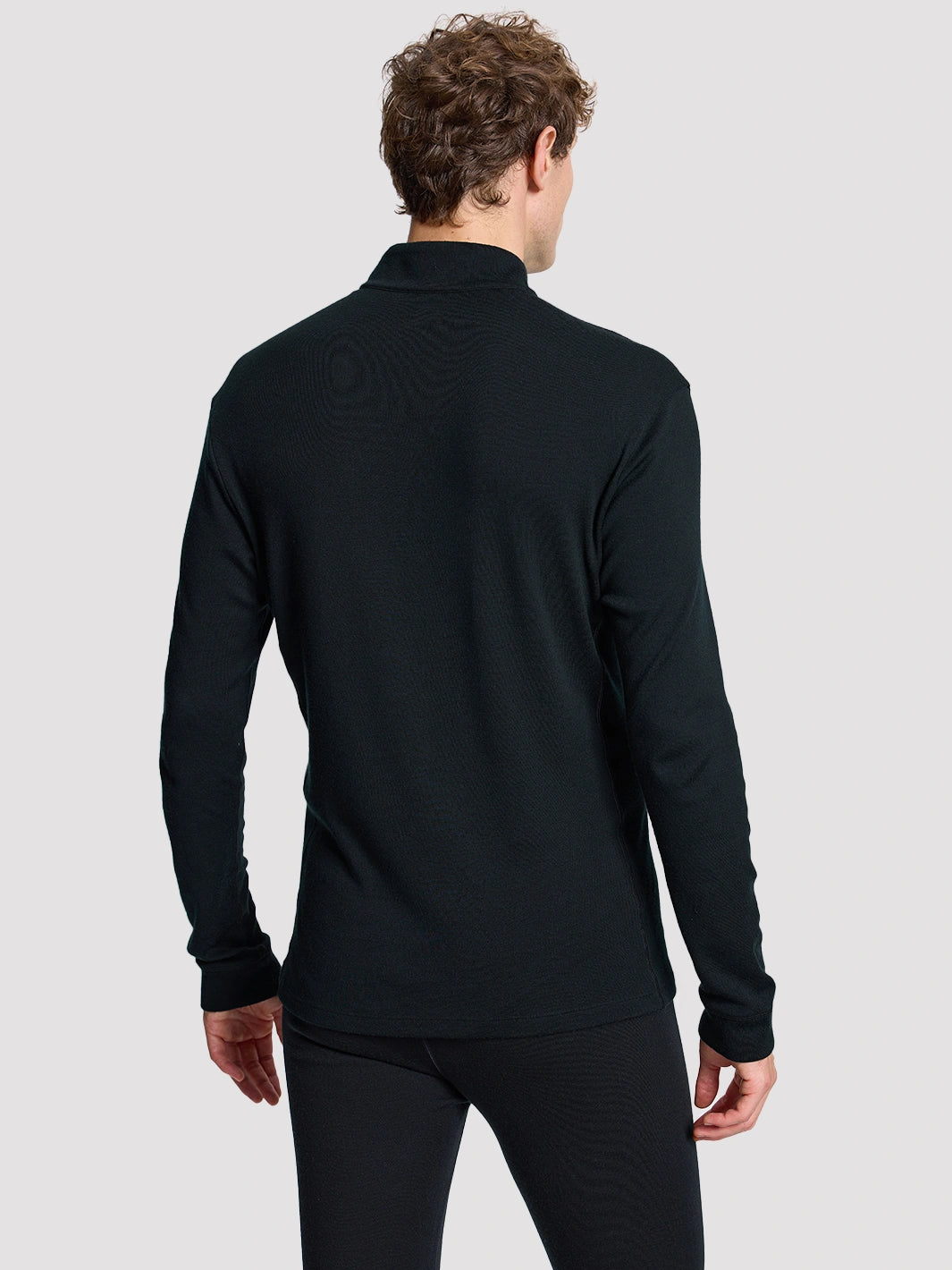 Men's 250 GSM Merino Wool Half-Zip Mock Neck Top PIONEER CAMP