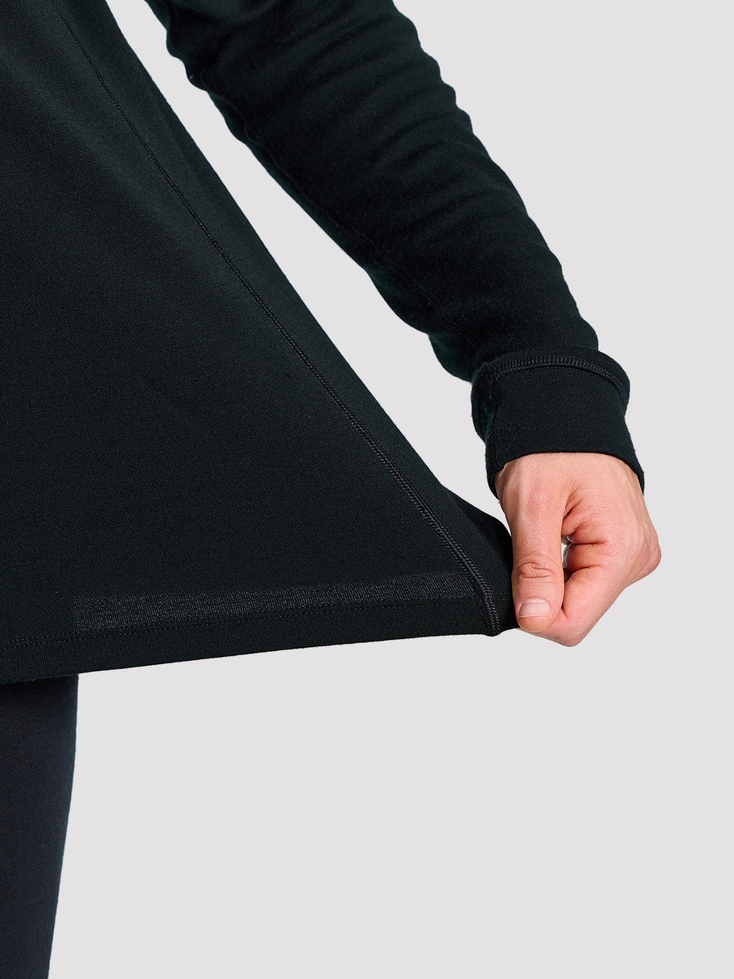 Men's 250 GSM Merino Wool Half-Zip Mock Neck Top PIONEER CAMP