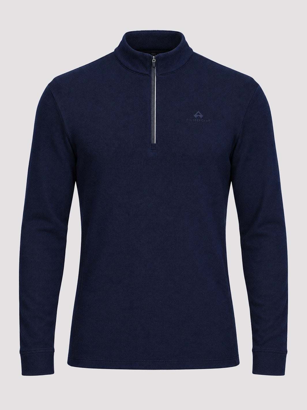 Men's 250 GSM Merino Wool Half-Zip Mock Neck Top PIONEER CAMP