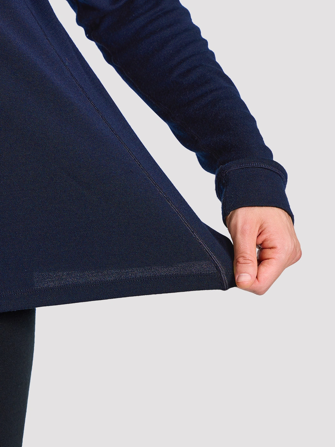 Men's 250 GSM Merino Wool Half-Zip Mock Neck Top PIONEER CAMP