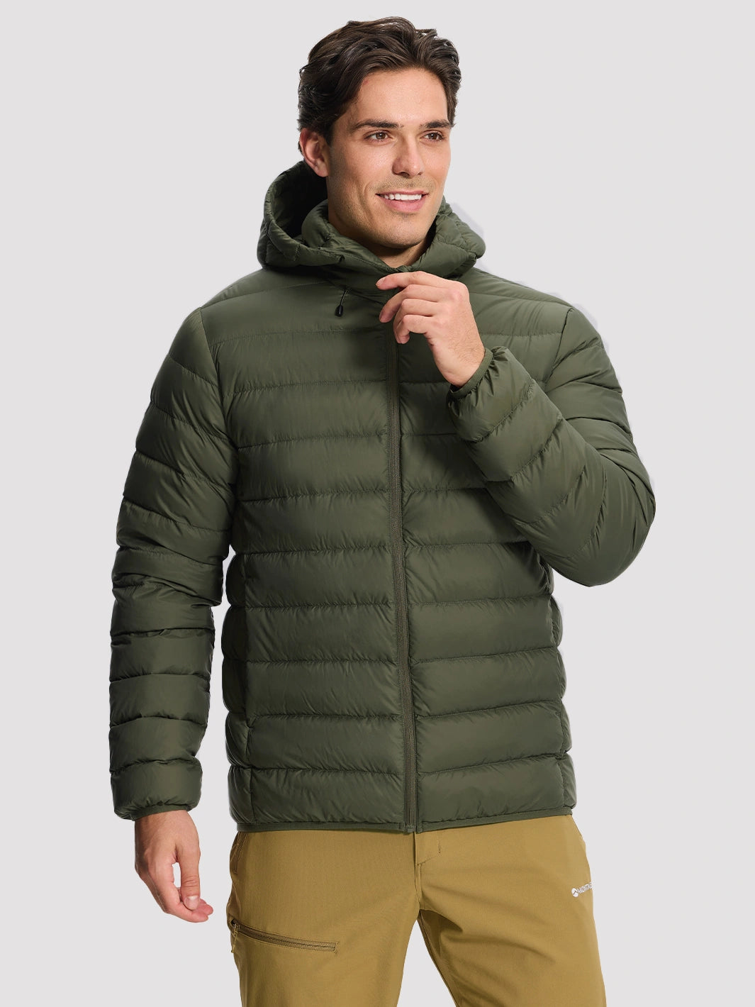 Men's 650FP Hooded Water-Repellent Puffer Jacket