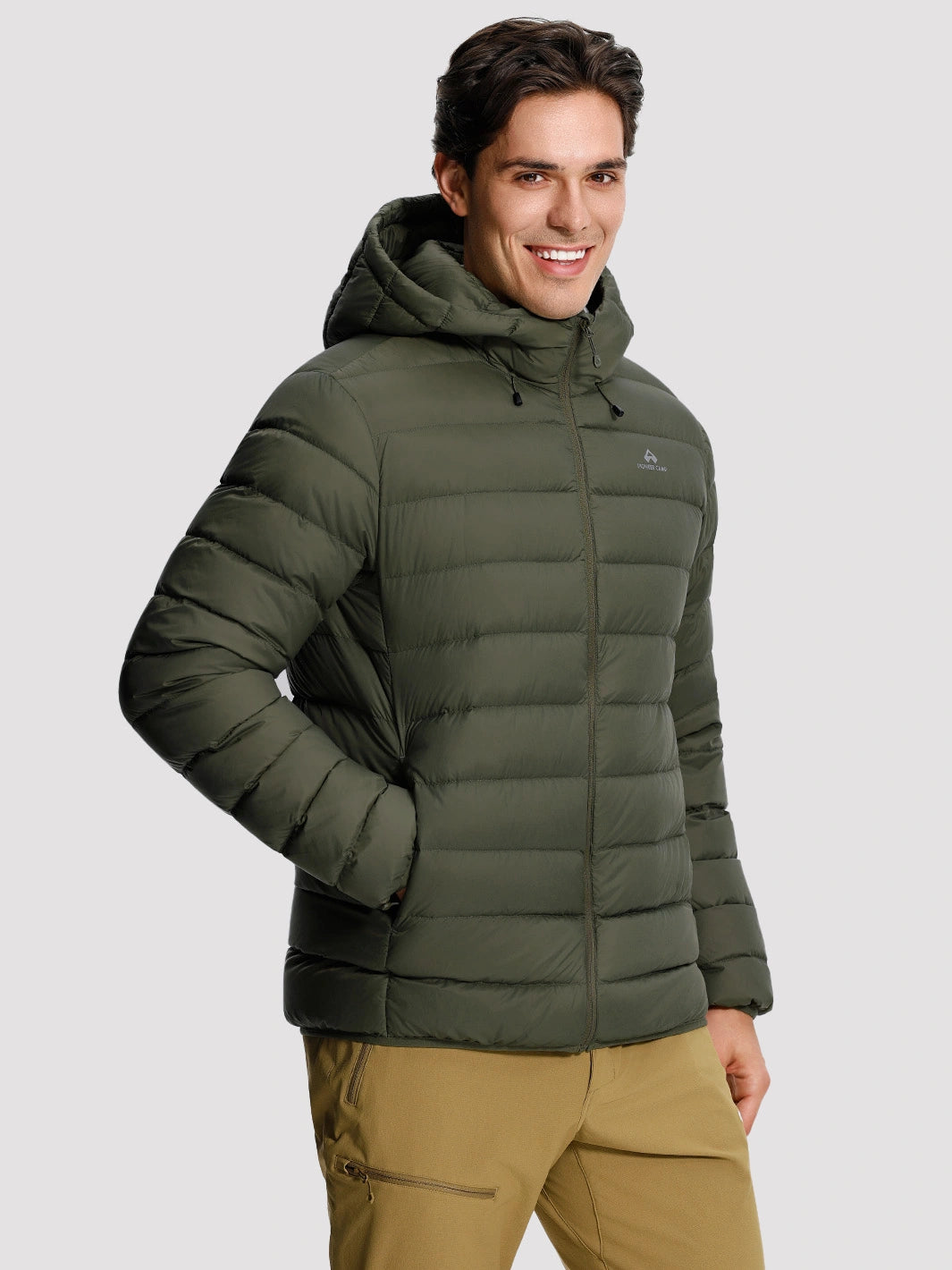 Men's 650FP Hooded Water-Repellent Puffer Jacket