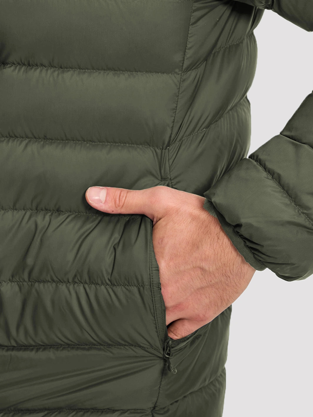 Men's 650FP Hooded Water-Repellent Puffer Jacket