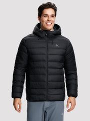 Men's 650FP Hooded Water-Repellent Puffer Jacket PIONEER CAMP