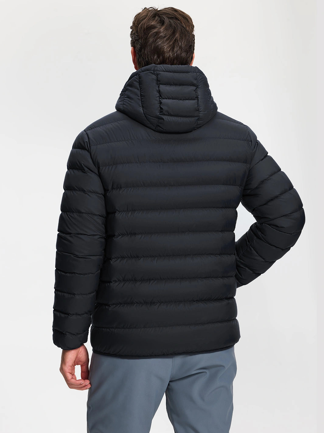 Men's 650FP Hooded Water-Repellent Puffer Jacket