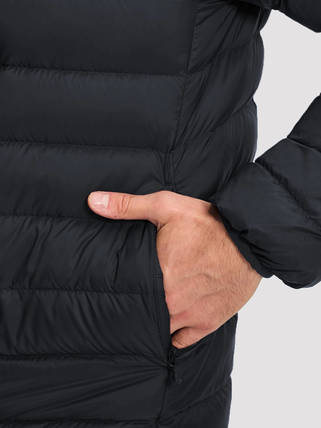 Men's 650FP Hooded Water-Repellent Puffer Jacket