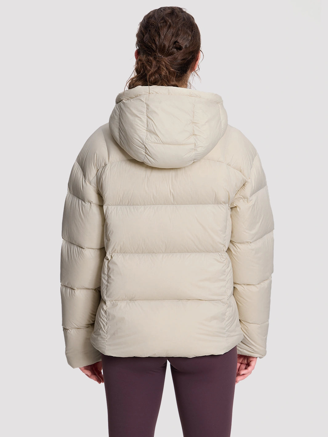 Women's Loose-Fit Cropped Color-Block Puffer Jacket PIONEER CAMP