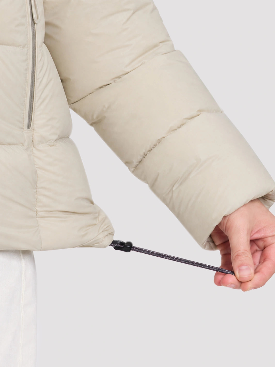 Women's Loose-Fit Cropped Color-Block Puffer Jacket PIONEER CAMP