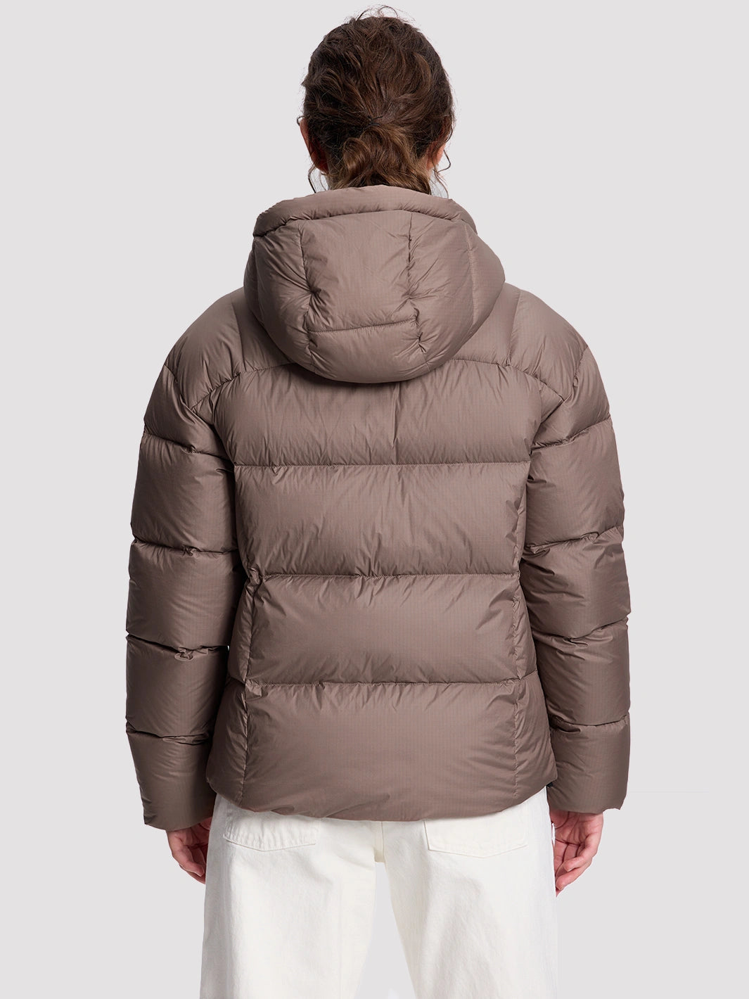 Women's Loose-Fit Cropped Color-Block Puffer Jacket PIONEER CAMP