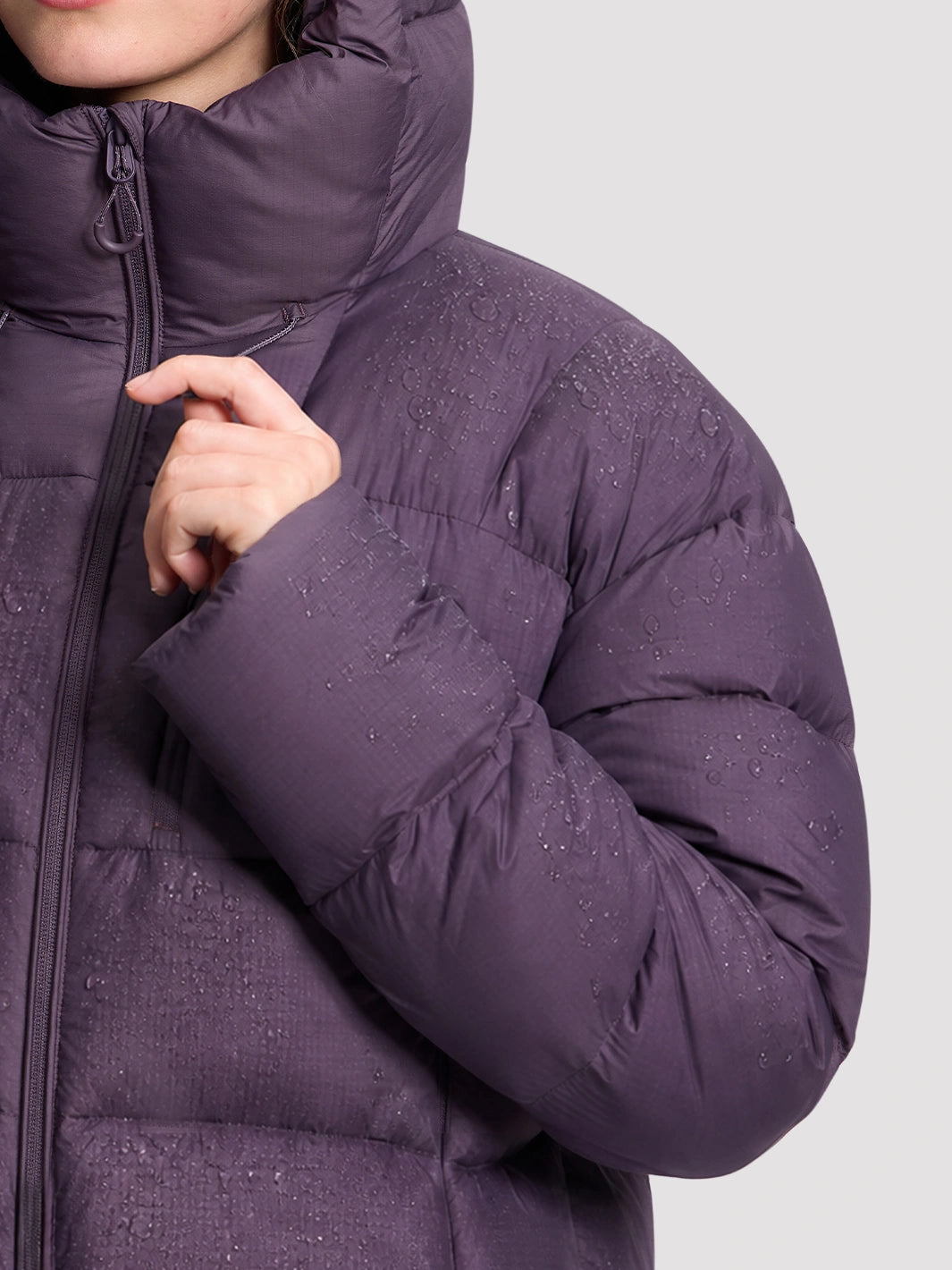 Women's Loose-Fit Cropped Color-Block Puffer Jacket PIONEER CAMP