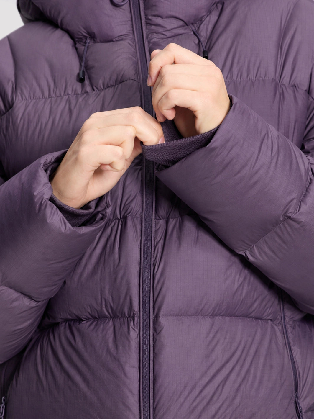 Women's Loose-Fit Cropped Color-Block Puffer Jacket PIONEER CAMP