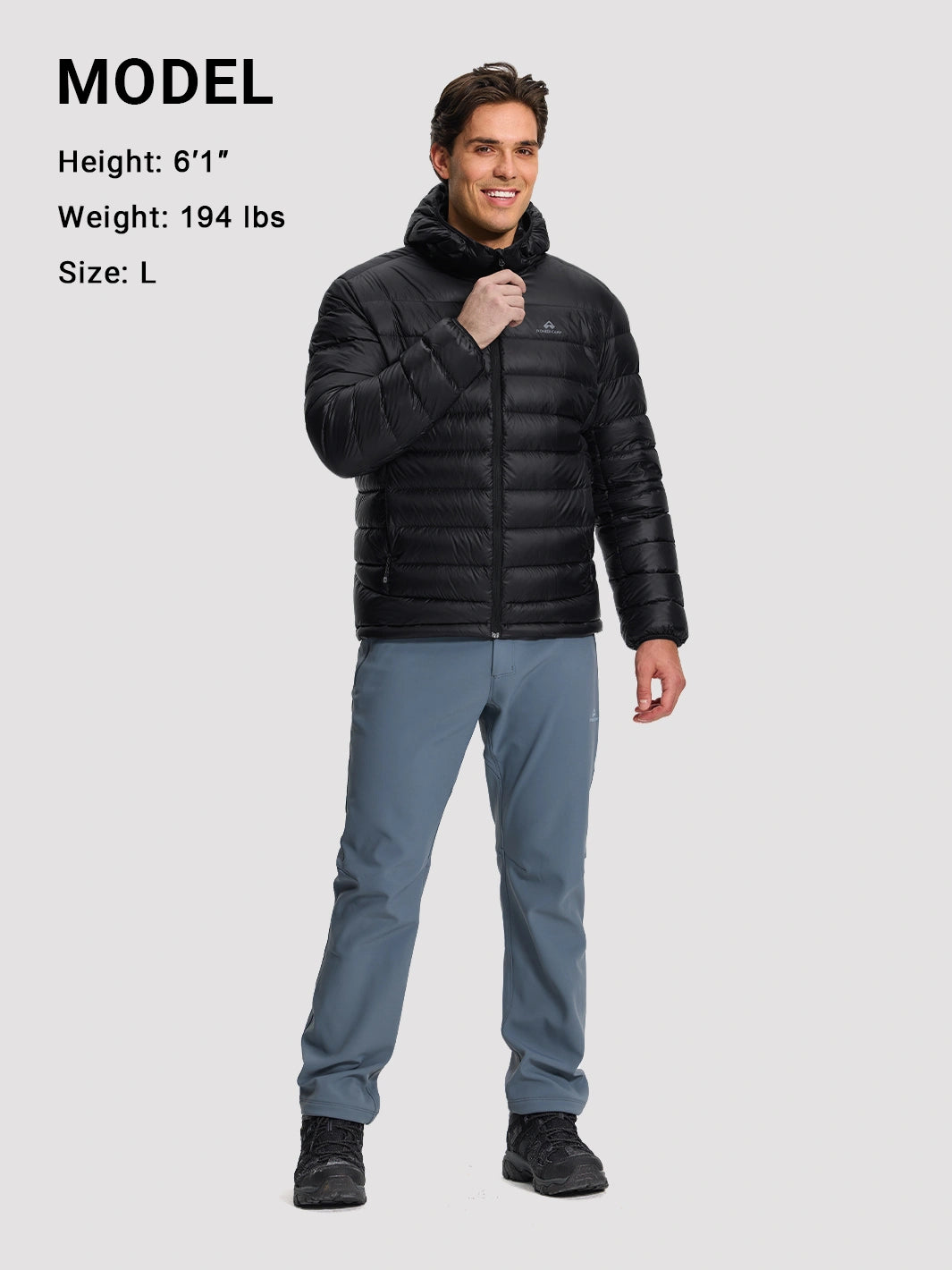 Men's 650FP Down & Primaloft Hybrid Hooded Jacket