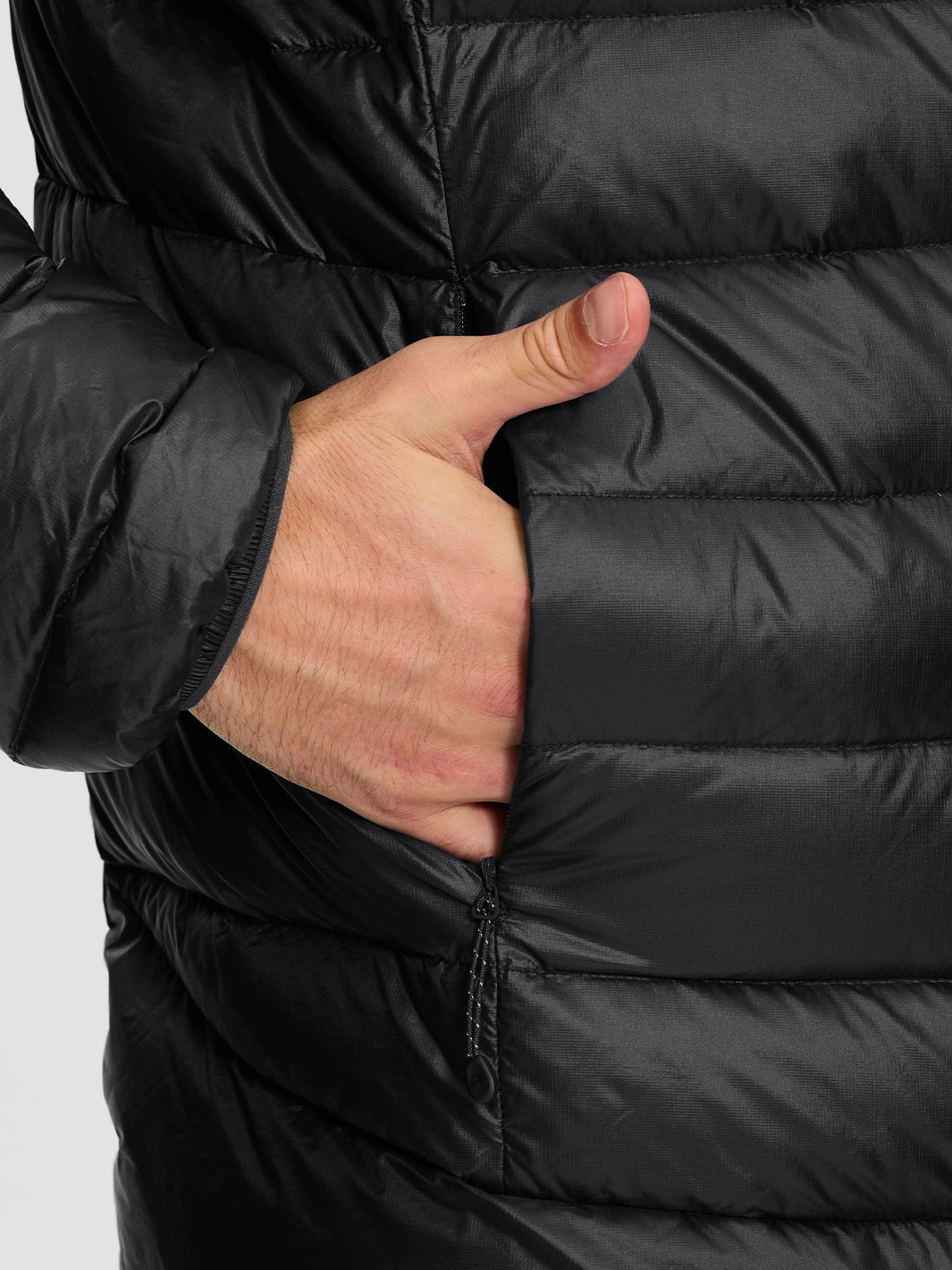 Men's 650FP Down & Primaloft Hybrid Hooded Jacket