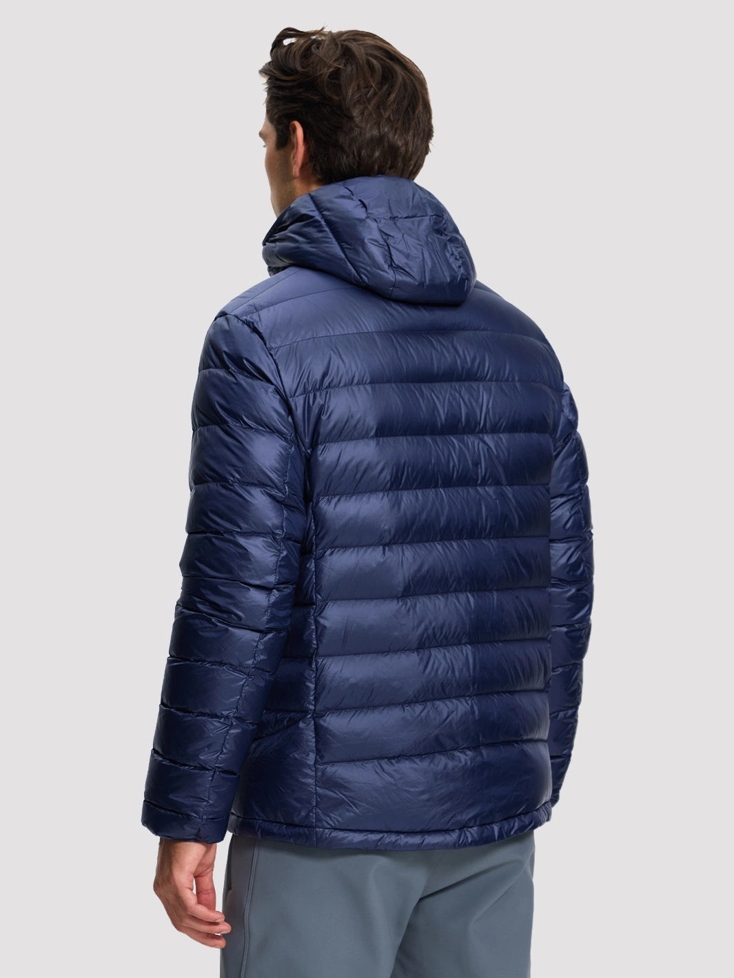 Men's 650FP Down & Primaloft Hybrid Hooded Jacket