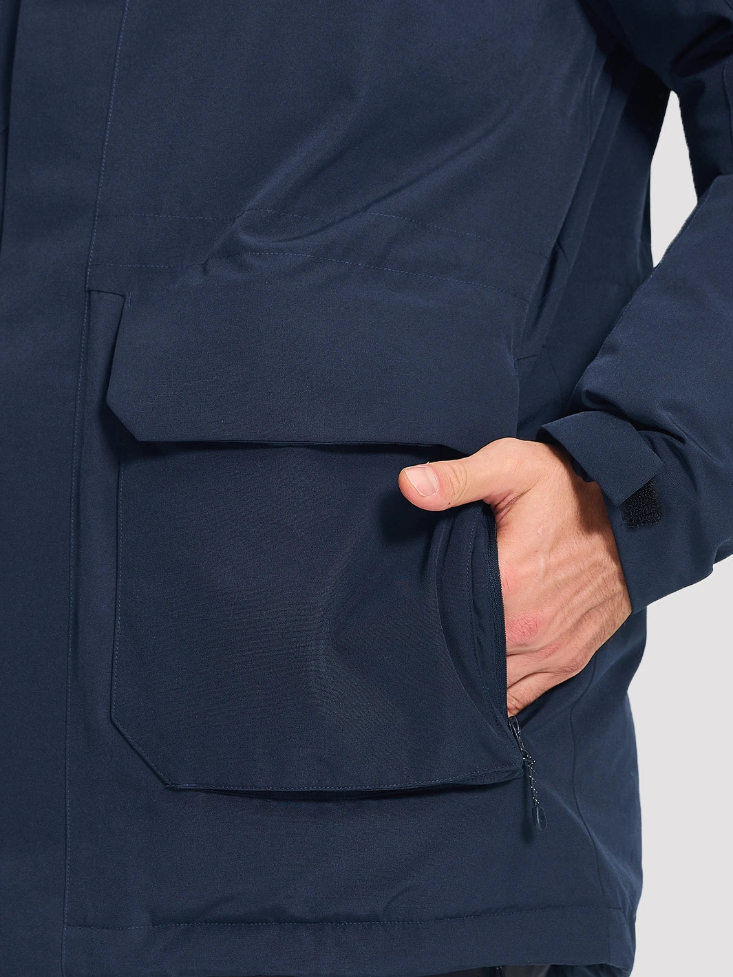 Men's 650FP Removable Hood Down Parka with Backpack Straps