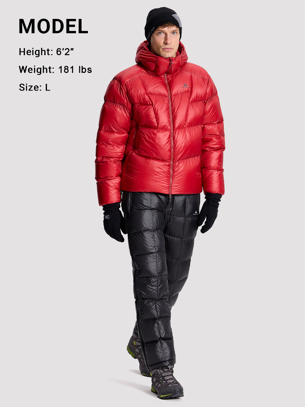 Men's 750-Fill Down Insulated Ski Pants with Graphene PIONEER CAMP