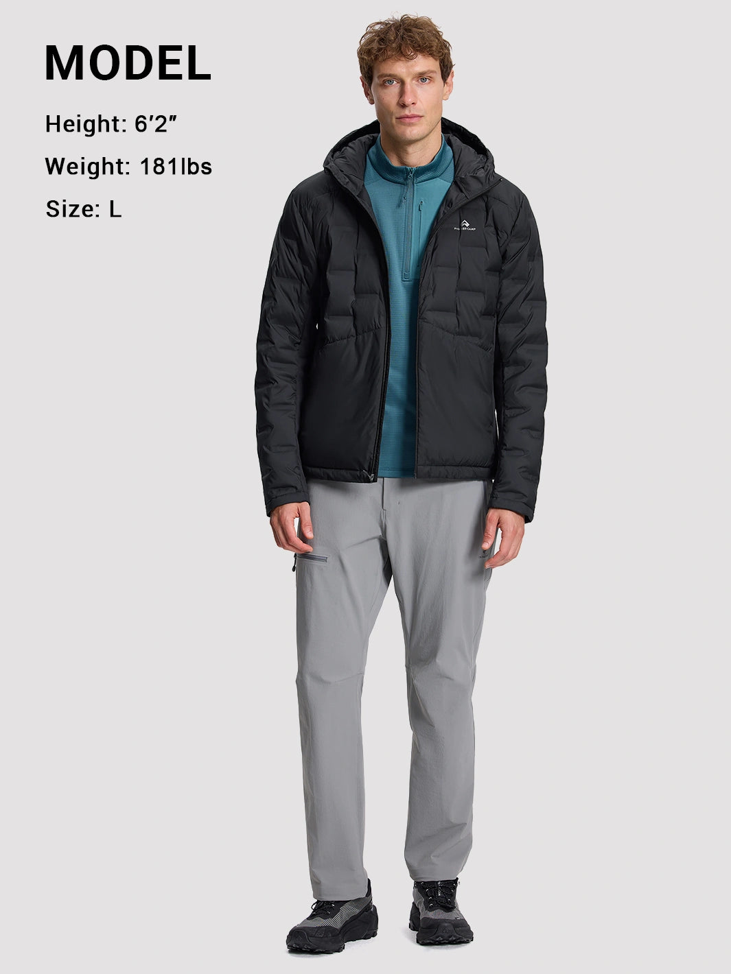 Men's 700 Fill Duck Down Hooded Jacket Pioneer Camp