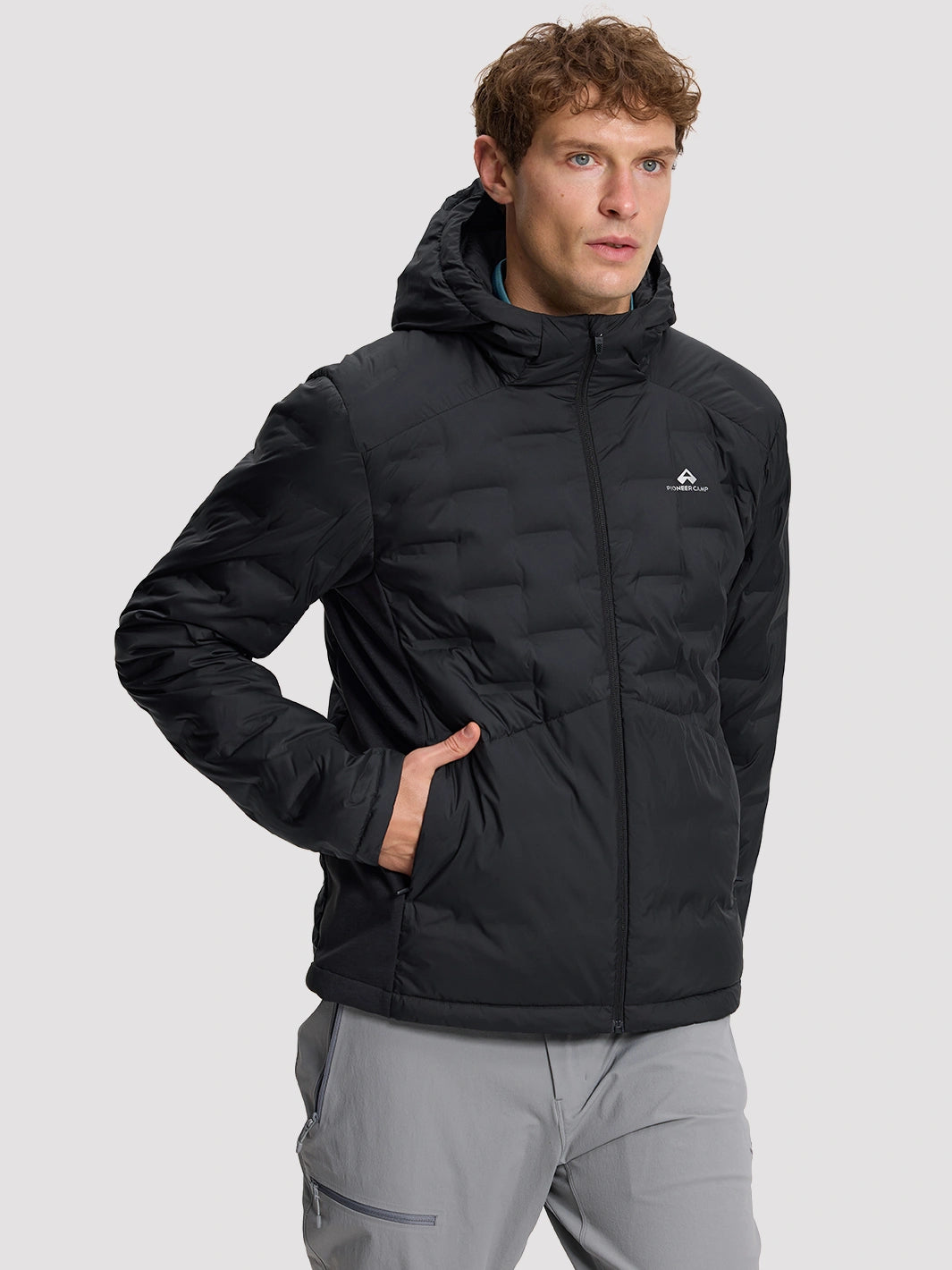 Men's 700 Fill Duck Down Hooded Jacket Pioneer Camp