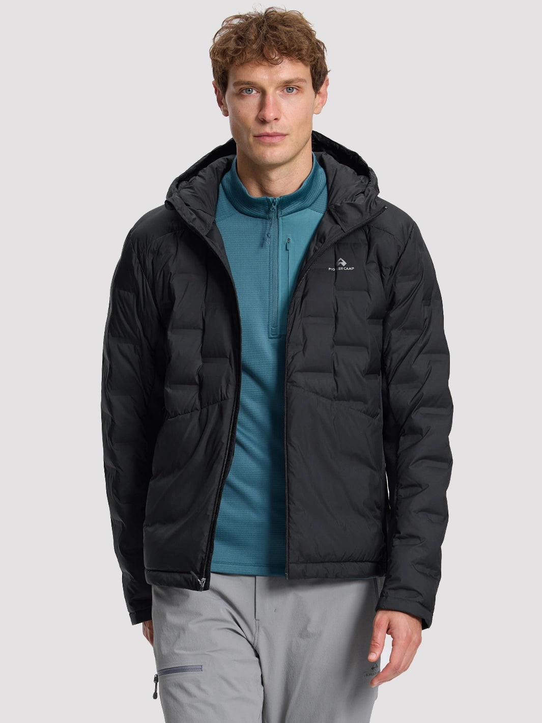 Men's 700 Fill Duck Down Hooded Jacket Pioneer Camp
