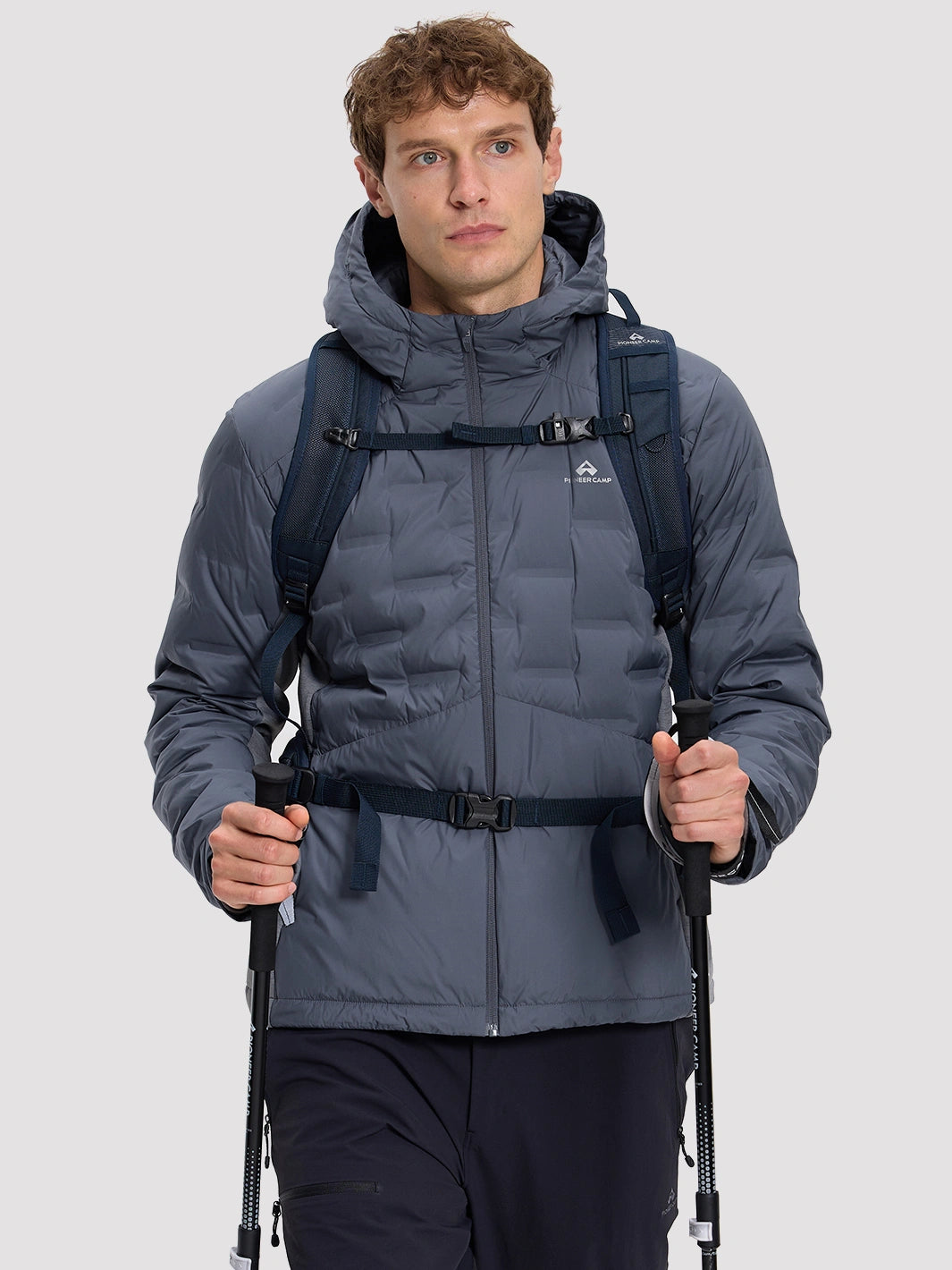 Men's 700 Fill Duck Down Hooded Jacket Pioneer Camp