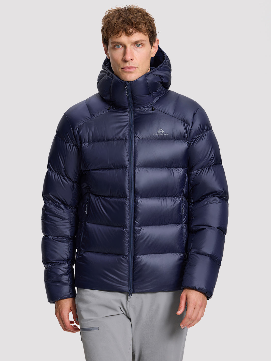 Men's 800-Fill Goose Down Hooded Jacket PIONEER CAMP