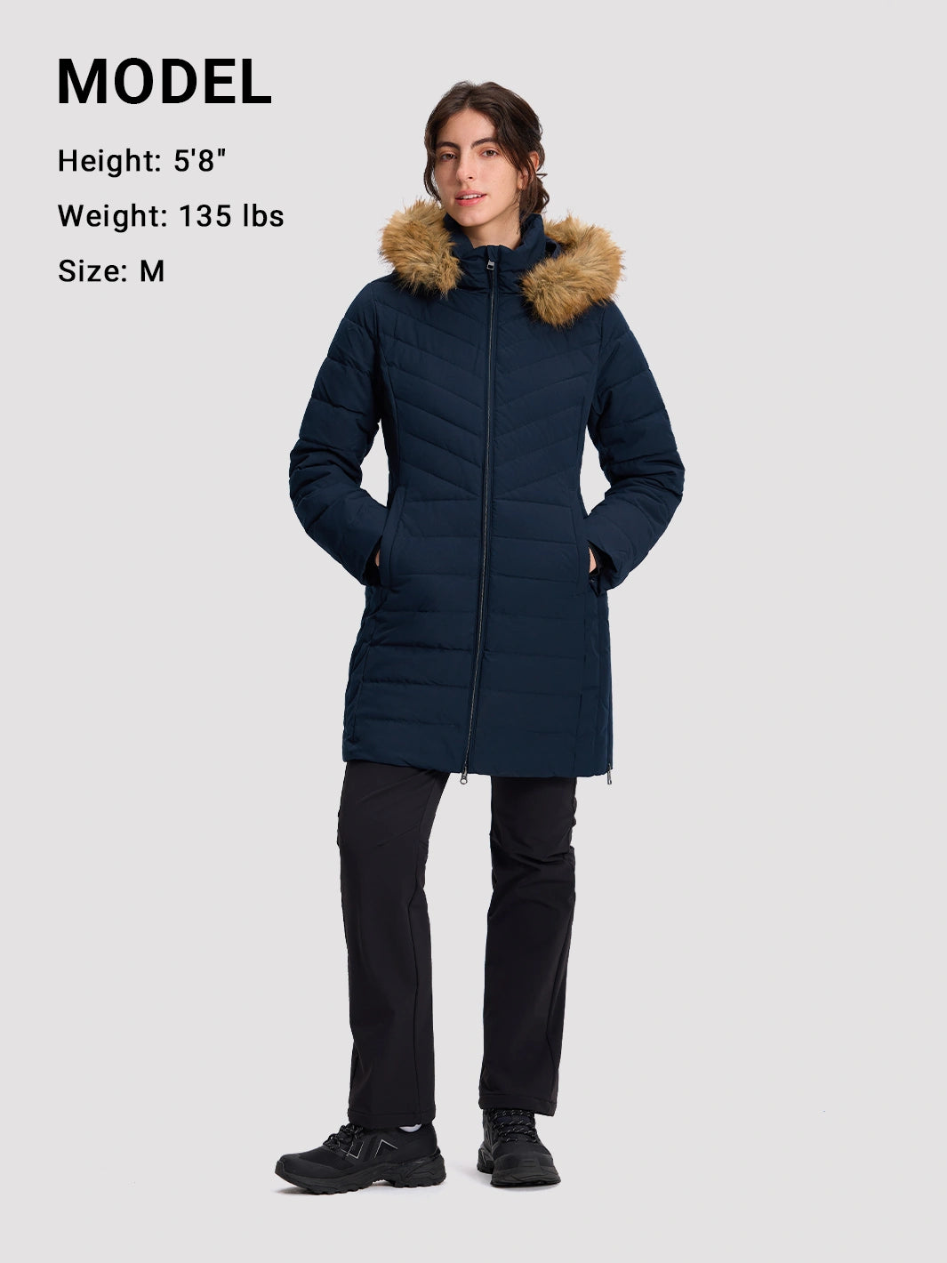 Women's Waterproof Long Puffer Coat PIONEER CAMP