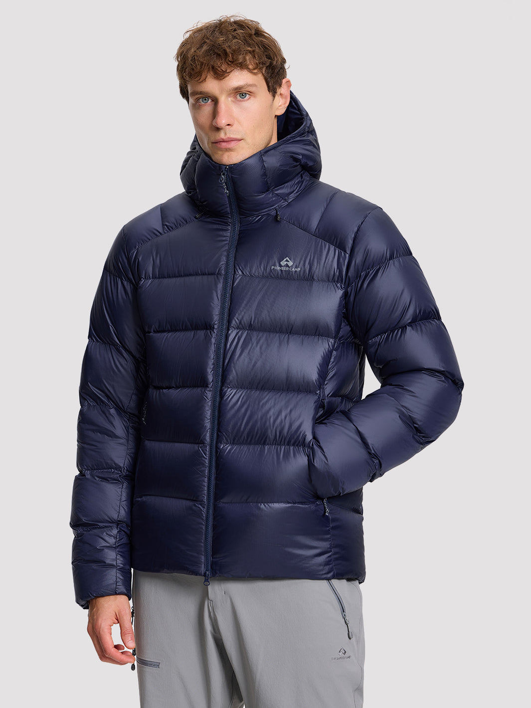 Men's 800-Fill Goose Down Hooded Jacket PIONEER CAMP