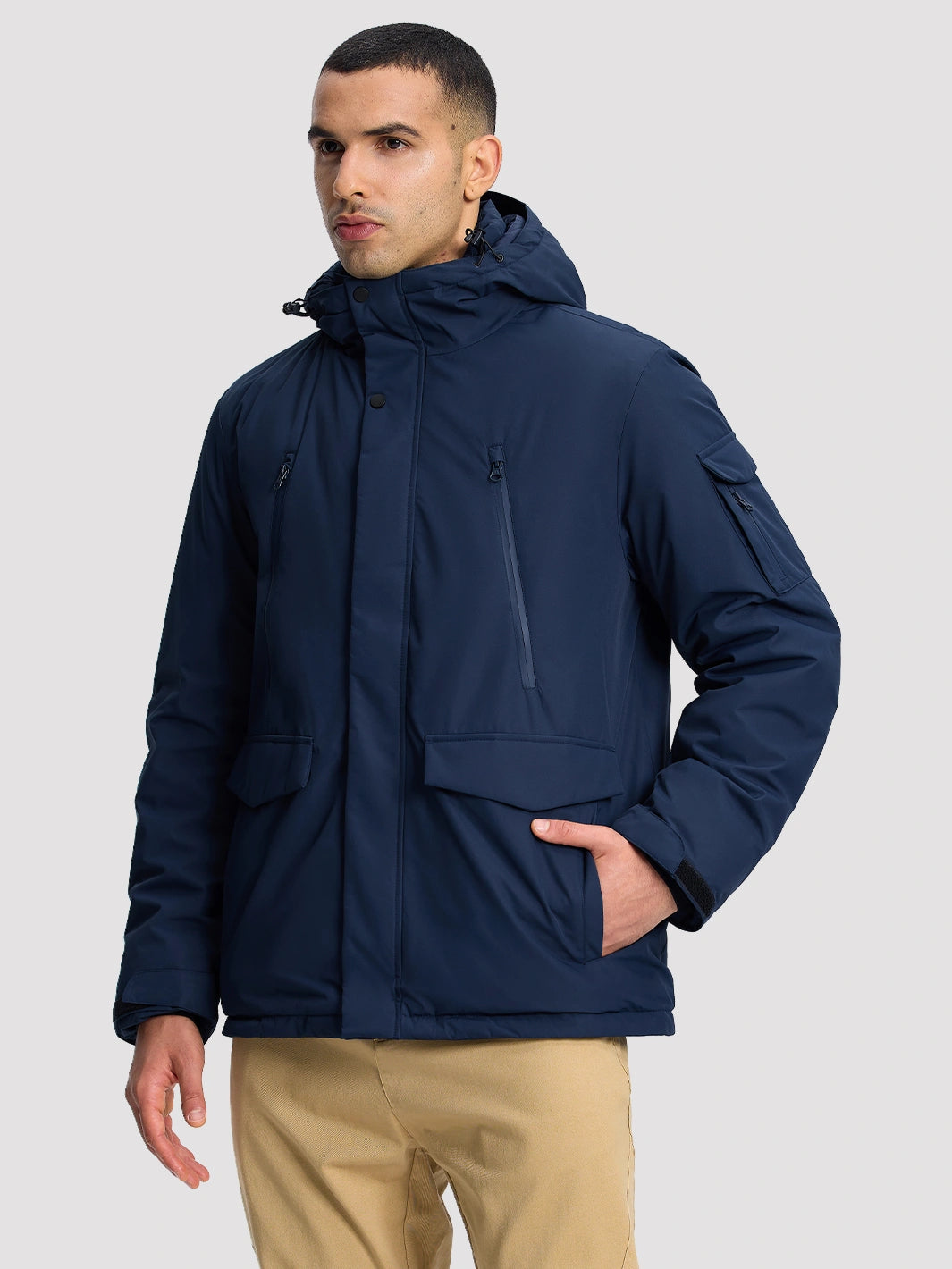 Men's 9-Pocket Hooded Fleece-Lined Winter Parka PIONEER CAMP