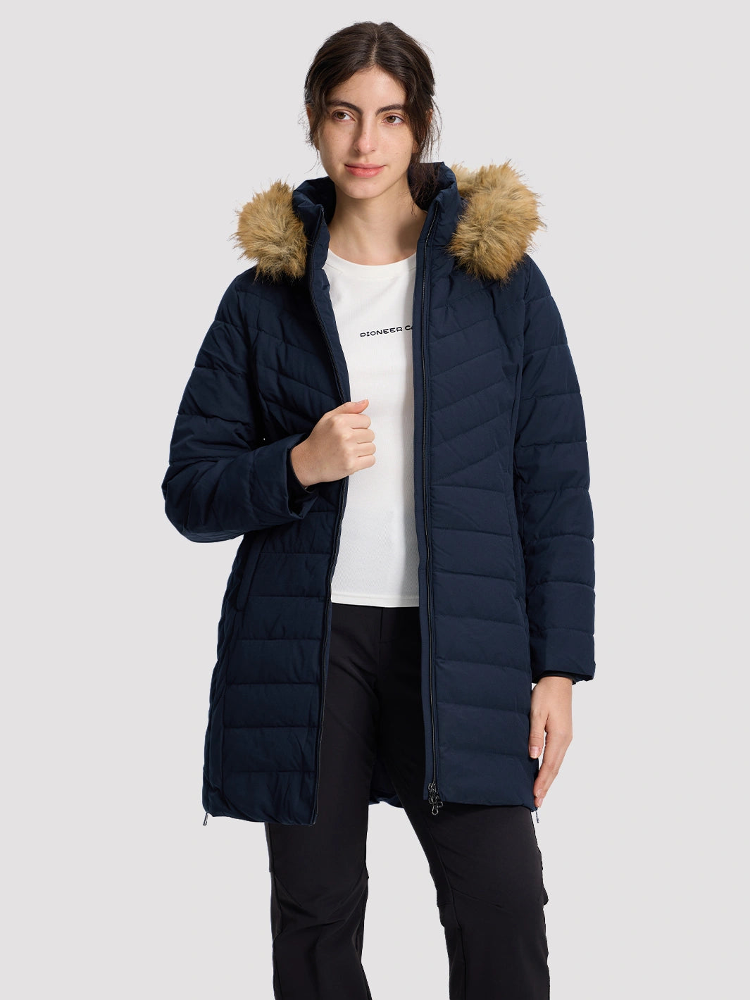 Women's Waterproof Long Puffer Coat PIONEER CAMP