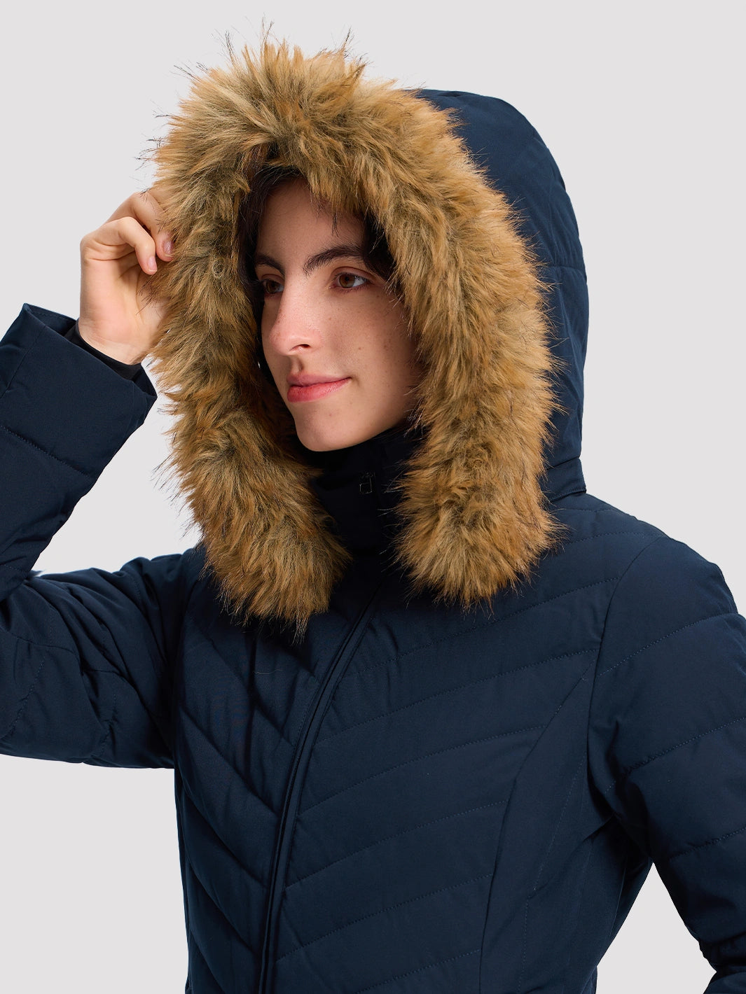 Women's Waterproof Long Puffer Coat PIONEER CAMP