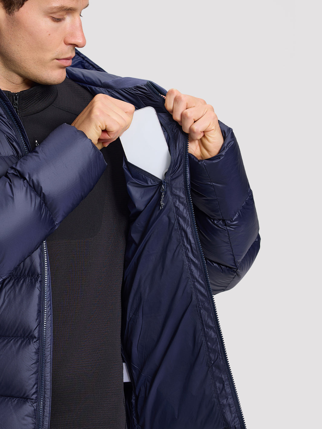 Men's 800-Fill Goose Down Hooded Jacket PIONEER CAMP